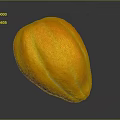 Ripe Vibrant Orange Tropical Fruit With Smooth Skin And Glossy Surface