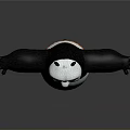 Kung Fu Panda Game Movie Character 3D Model With Open Arms And Friendly Expression