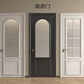 Stylish Three Hinged Kitchen Doors With Glass Panels And Diverse Designs