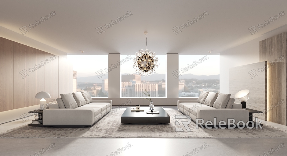 Modern Minotti living room model