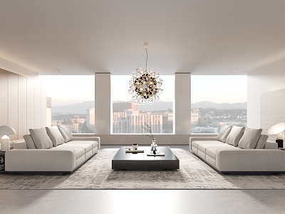 Modern Minotti living room model