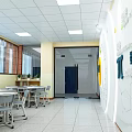 School Math Classroom With Math Formulas Pi Symbol And Geometric Learning Space