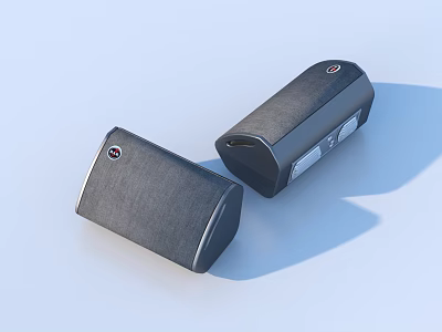 Modern Fabric Portable Wireless Speakers With Compact Design For Home Use 3d model