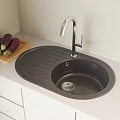 Modern vegetable basin sink faucet embedded sink vegetable sink 3d model