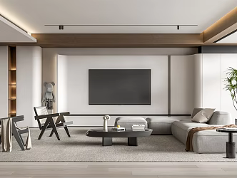 modern living room 3d model