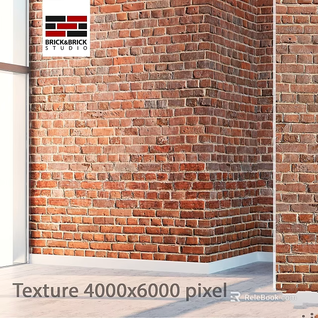 Textured Red Brick Wall For Modern Residential Commercial Decorative Structural Design 3d model 