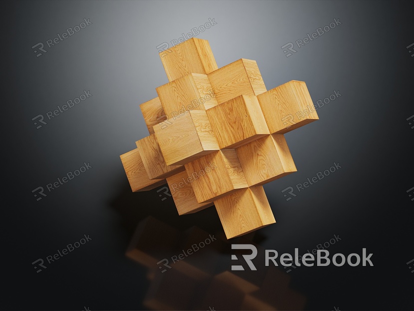 Modern Toys Wooden Square Wooden Toys model