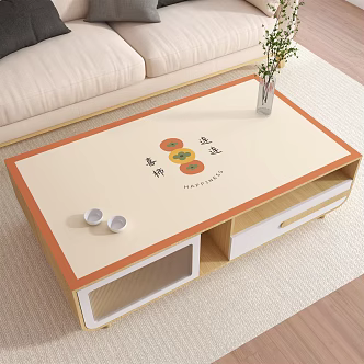 Modern tea table 3d model