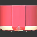Retro Red And White Jukebox Audio System With Classic Vintage Design And Style