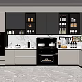 Modern Kitchen Interior Design With Marble Island Countertop And Cabinets Appliances