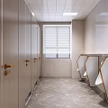 Modern Public Toilet Entrance Design Featuring Male Female Signs Glass Doors And Metal Frames