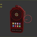 Echo Keyller Device With Black Design Green Logo Colorful Buttons And Key Ring