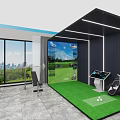 Modern Conference Room With Spacious Layout Large Windows Projection Screen Wooden Flooring And Comfortable Chairs