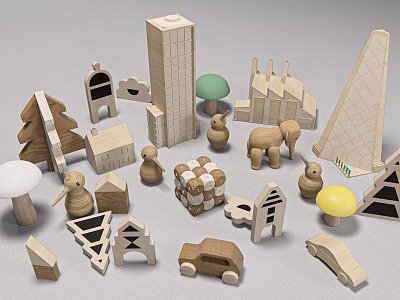 Modern Building Blocks model