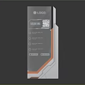 Modern Sci-Fi Device Sci-Fi Poster Sci-Fi Panel 3d model