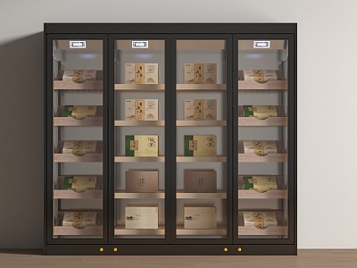 Constant temperature cabinet refrigerator tea cabinet 3d model