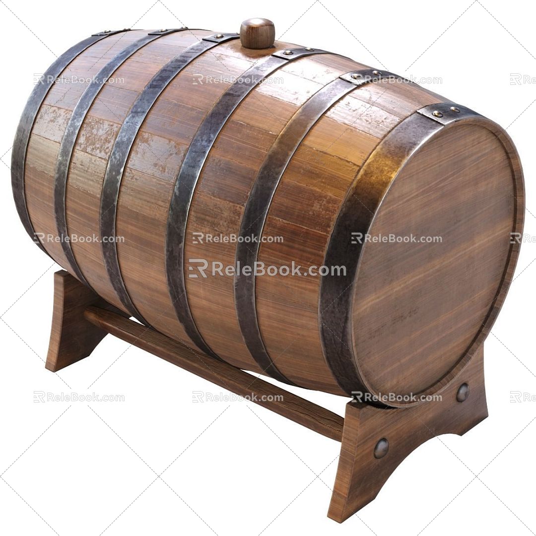 Industrial LOFT wine barrel 3d model