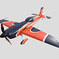 Sleek Red And Black Passenger Plane With Propeller And Streamlined Exterior Design