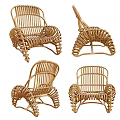 Stylish Handwoven Rattan Leisure Chair With Comfortable Design And Durable Structure