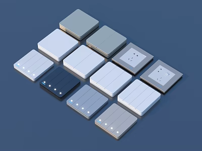 Switch socket hardware 3d model