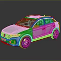 White Volkswagen SUV With Black Roof Stylish Black Wheels And Modern Design