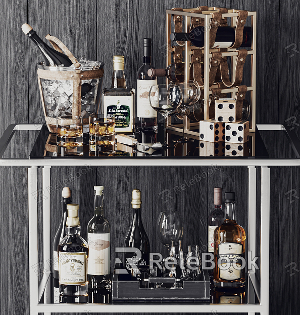 Light Luxury Wine Set Wine Wine Rack Wine Glass Combination model