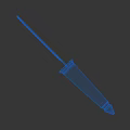 Tactical Dagger Weapon Design With Metal Blade Handle And 3D Rendering On Black Background