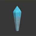Stone And Wood Decorative Sculpture With Pointed Top And Textured Surface