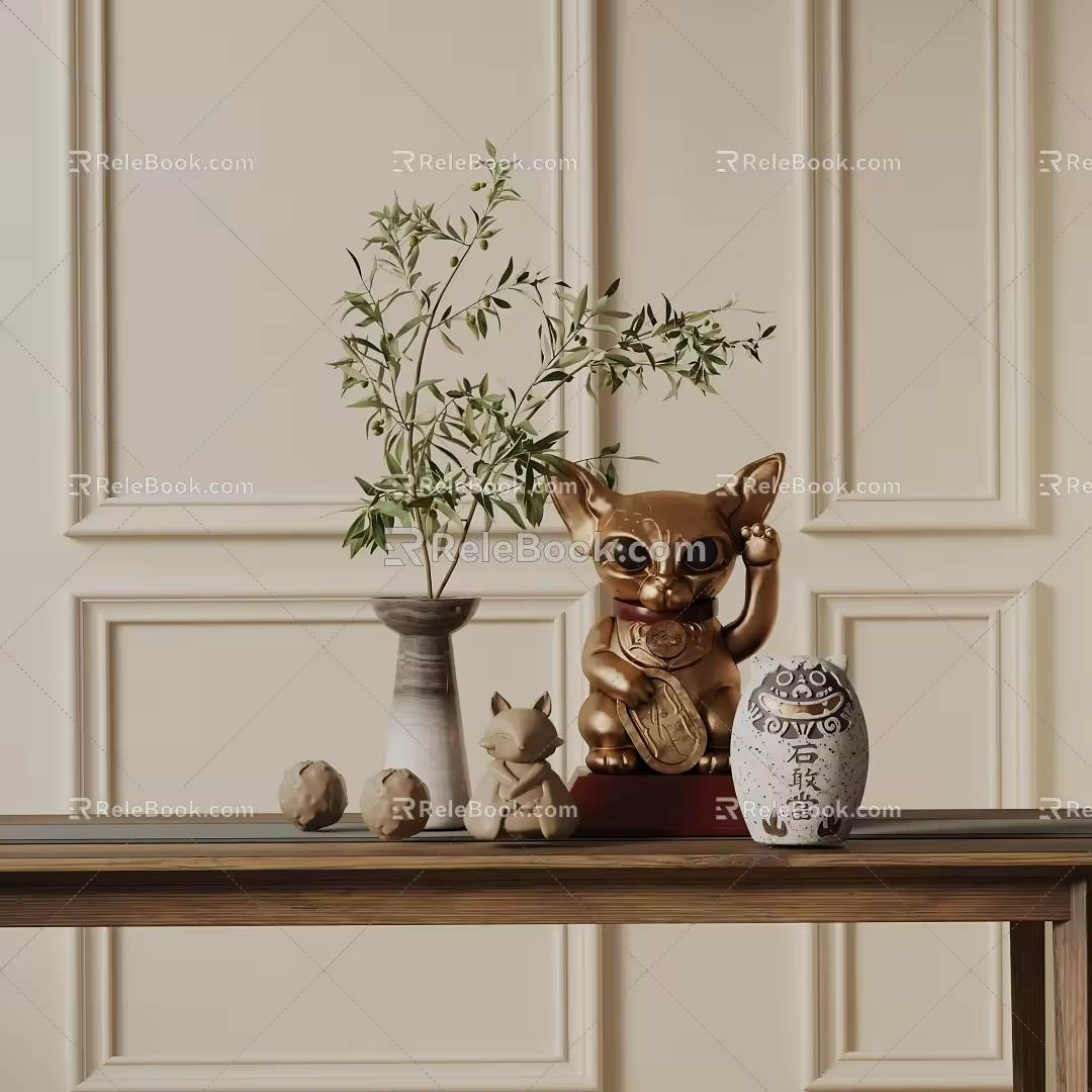 Modern ornaments combination 3d model
