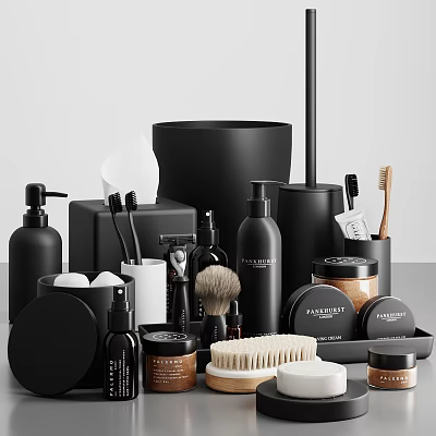 Modern Bathroom Small Piece Bathroom Supplies Small Piece Combination 3d model