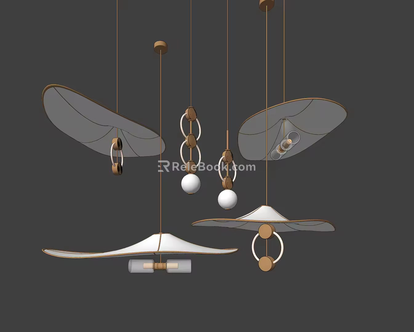 Light Luxury Chandelier 3d model