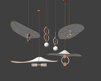 Light Luxury Chandelier 3d model