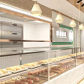 Artisan Dessert Shop Storefront With Glass Display Cases And Handcrafted Signage