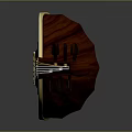 Daily Life Musical Instrument Traditional Lute with Wooden Body and Intricate Carvings