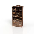 Wooden Storage Cabinet Furniture With Multiple Drawers And Shelves For Home Organization