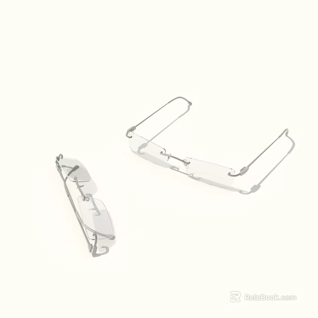Transparent Acrylic Jewelry Frames With Two Foldable Pieces And Different Angles Design 3d model 