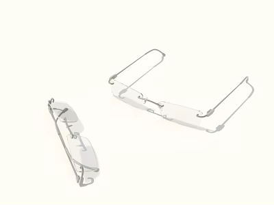 Transparent Acrylic Jewelry Frames With Two Foldable Pieces And Different Angles Design 3d model