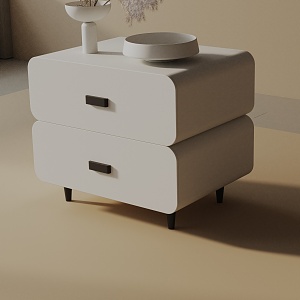 Modern Bedside Cabinet 3d model