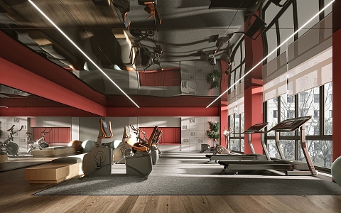 Modern Gym 3d model