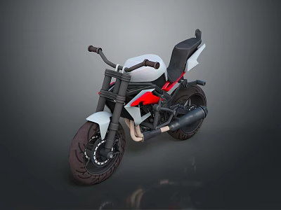Motorcycle Two-wheeled Motorcycle Cross-country Motorcycle Road Race Motorcycle Motor Vehicle Transport 3d model