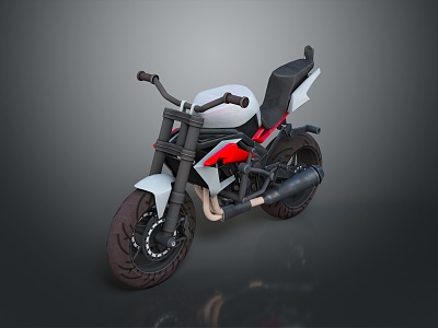 Motorcycle Two-wheeled Motorcycle Cross-country Motorcycle Road Race Motorcycle Motor Vehicle Transport 3d model