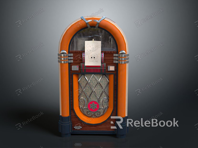 Modern Cartoon Door Coin-operated Jukebox Coin-operated Jukebox Game Machine Large Game Machine model