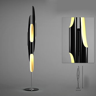 Alien floor lamp 3d model