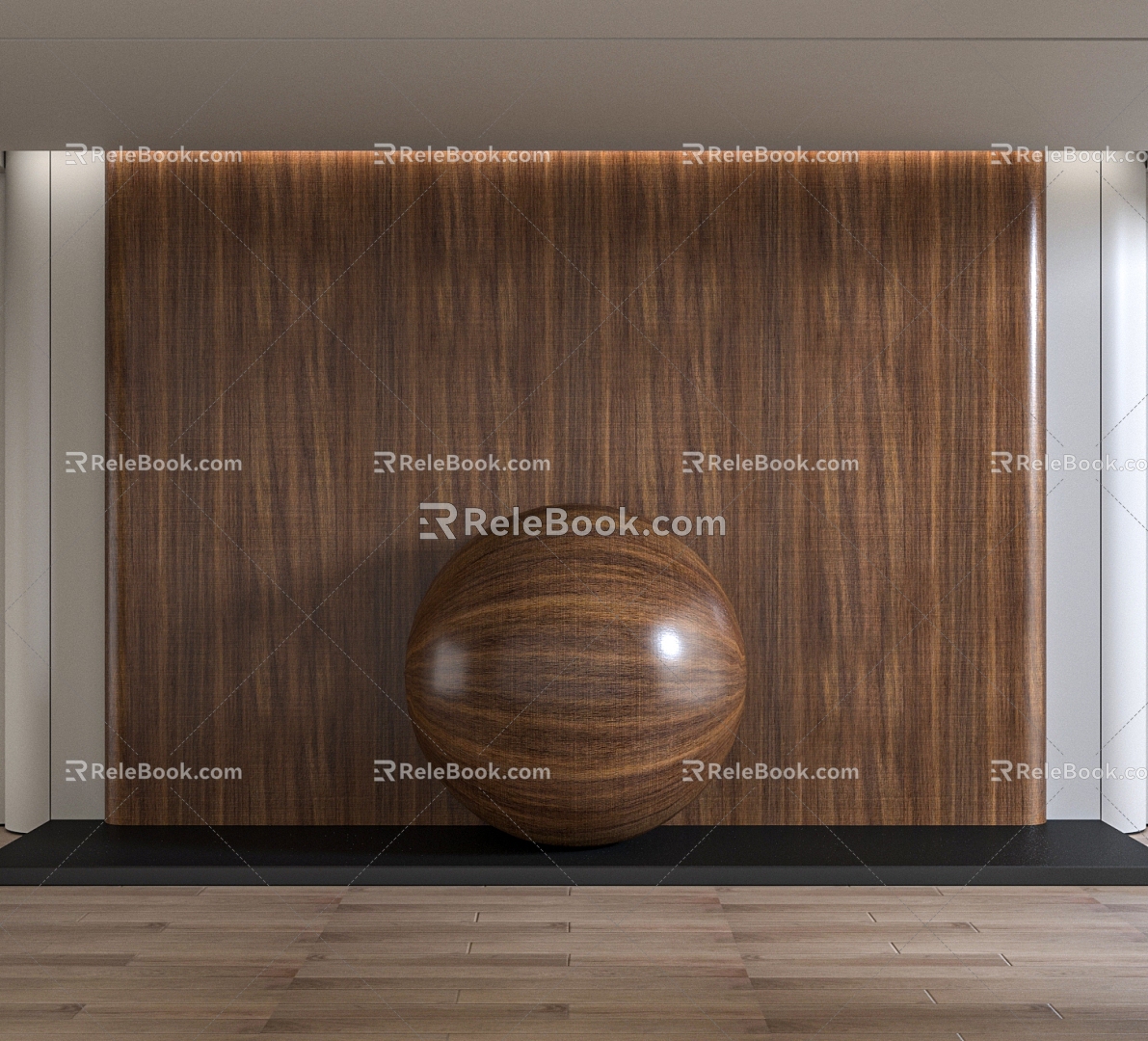 Modern wall panel wood veneer wall panel wall veneer wood veneer background wall decorative wall panel 3d model