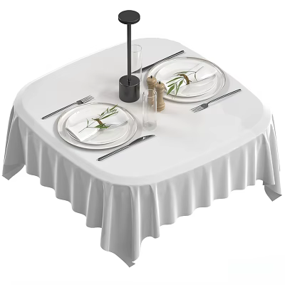 Tableware tablecloth 3d model