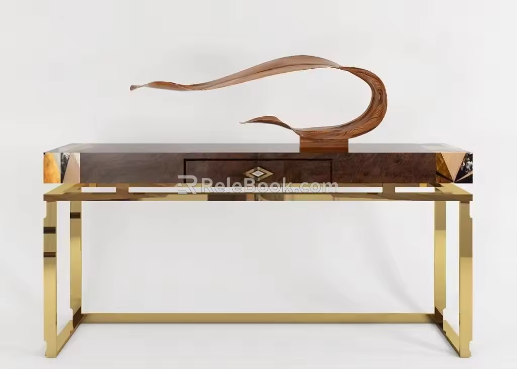 End View Desk 3d model