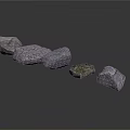 Natural Stone Rocks With Various Textures For Landscaping And Decorative Use 3d model