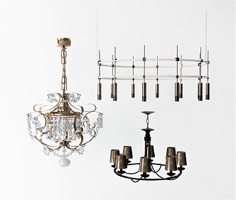 European Chandelier Art Chandelier Decorative Chandelier 3d model