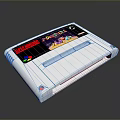 White Retro Gaming Computer Device Featuring Super Nintendo And Power Play Screen
