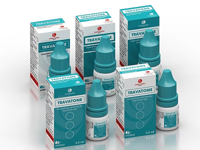 Professional Travatome Medical Device Sterile Bottles And Packaging Boxes 3d model